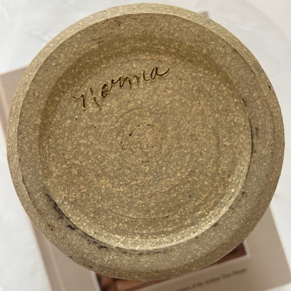 HAND-MADE SIGNED STUDIO POTTERY MID-CENTURY VASE - JAPANDI BOHO‎ MCM STYLE - Picture 8 of 10